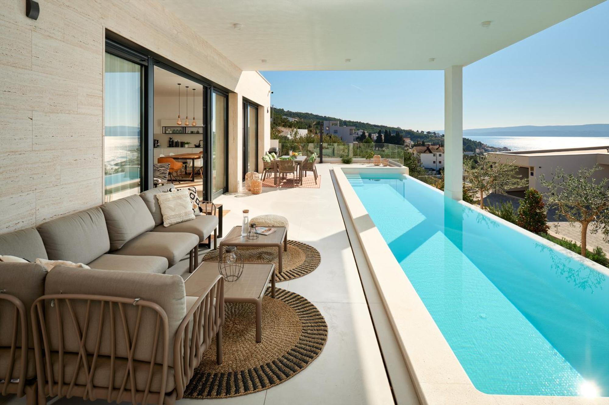 Villa Askana, 3 Bedrooms, 4 Baths, Infinity Pool, Whirlpool, Sea View, Outdoor Kitchen Jesenice  Exterior photo